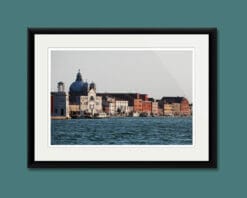 Framed photo of colorful buildings in Venice, Italy taken by Photographer Scott Allen WIlson