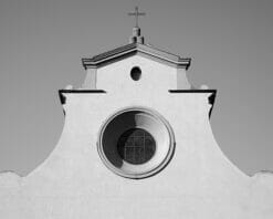 Black and White photo of the church of Santo Spirito by Photographer Scott Allen Wilson taken in Florence, Italy.