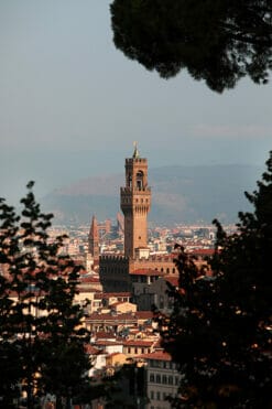Photo of Palazzo Vecchio from the hills of Florence, Italy taken by Photographer, Scott Allen Wilson