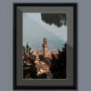 Ebony wood framed print of Palazzo Vecchio in Florence, Italy. Created by Photographer Scott Allen Wilson.