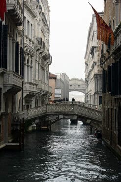 A photo of canal leading up to the bridge of sighs in Venice, Italy by Photographer Scott Allen Wilson