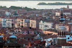 A shot looking down upon the rooves of Venice, Italy by photographer Scott Allen Wilson