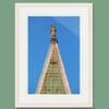 Architectural photograph of St. Mark’s Bell Tower in Venice, Italy. Photographer Scott Allen Wilson shows a close up of the golden angel on top.