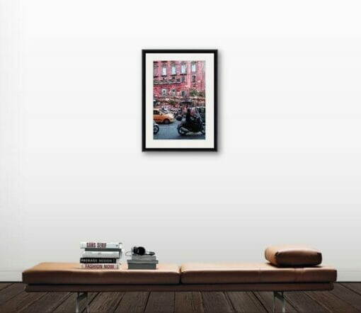 Artistic color framed print of the chaos that is Naples, Italy taken by Photographer, Scott Allen Wilson
