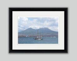 Mount Vesubio framed print in color taken in Naples Italy by Photographer Scott Allen Wilson