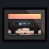 Ebony wood framed print of a sunset over Ponte Vecchio in Florence, Italy. Created by Photographer Scott Allen Wilson.