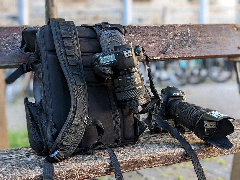 Photo of the gear that Photographer Scott Allen Wilson uses.