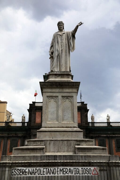 Photo of Monument of Dante Alighieri in Piazza Dante Napoli taken in Naples Italy by Photographer Scott Allen Wilson