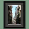 Framed print of narrow street of Naples Italy taken by Photographer Scott Allen Wilson