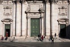Architecture photography of green door taken in Rome, Italy by Photographer Scott Allen Wilson.