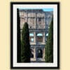 Classic and elegant framed print of the Roman Colosseum showing just a portion of its ancient architecture, taken by Photographer Scott Allen Wilson in Rome, Italy.