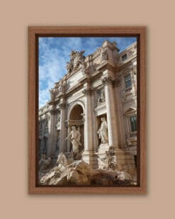 Trevi Fountain photography framed and taken by Photographer Scott Allen Wilson in Rome, Italy