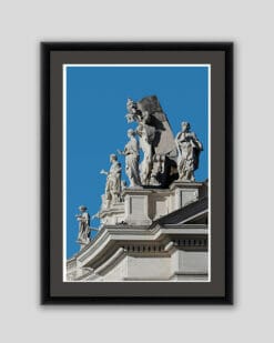 Framed photography of St. Peter’s Basilica taken in Rome, Italy by Photographer Scott Allen Wilson.