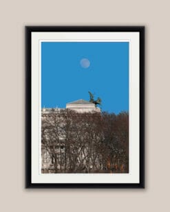 Colorful framed print of the Palazzo di Giustizia taken by Photographer Scott Allen Wilson, in Rome, Italy.