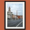 Architecture framed print of Piazza Navona taken by Photographer Scott Allen Wilson in Rome, Italy.