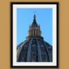 Colorful print of the dome of St. Peter's Basilica taken by Photographer Scott Allen Wilson in Rome, Italy