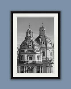 Artistic black and white framed print captured in Rome, Italy by Photographer and Digital Artist, Scott Allen Wilson.
