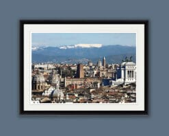 Classic framed print of a landscape view of great Rome taken by Photographer Scott Allen Wilson