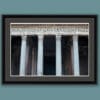 Color framed print of the Pantheon columns taken by Photographer Scott Allen Wilson in Rome, Italy.