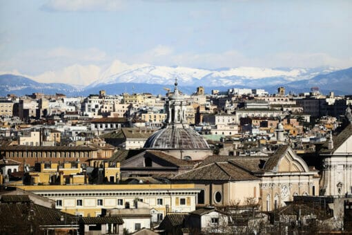 Beautiful landscape view of the city of Rome, Italy taken by Digital Artist and Photographer Scott Allen Wilson.