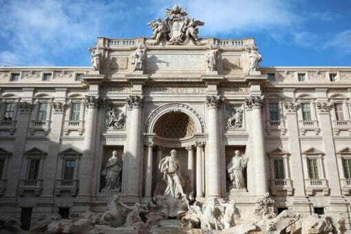 Beautiful landscape photograph of Trevi Fountain taken by Photographer Scott Allen Wilson in Rome, Italy.