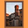 Colorful architecture photography with wooden frame take in Florence, Italy by Photographer Scott Allen Wilson