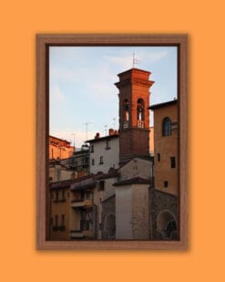 Colorful architecture photography with wooden frame take in Florence, Italy by Photographer Scott Allen Wilson
