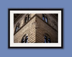 Framed print of the corner of the Palazzo Medici Riccardi taken in Florence, Italy by Photographer Scott Allen Wilson