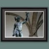 Framed print of Statue of Perseus and Medusa at Piazza Della Signoria, taken by Photographer Scott Allen Wilson in Florence, Italy.
