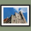 Framed color photo of the Florence Cathedral taken from a low angle by Photographer Scott Allen Wilson