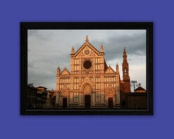 Amazing framed print of Santa Croce Church in the afternoon taken by Photographer Scott Allen Wilson in Florence, Italy.