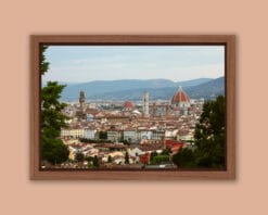 Amazing color framed print of Florence landscape view taken by Photographer Scott Allen Wilson