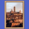 Wooden framed print of a sunset overview of Siena, Italy by Photographer Scott Allen Wilson