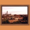 Wooden framed print of an overview of Siena, Italy taken by Photographer Scott Allen Wilson.