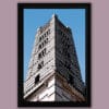 Color framed print by Photographer Scott Allen Wilson who captured the symmetry of the campanile of the Duomo di Siena.