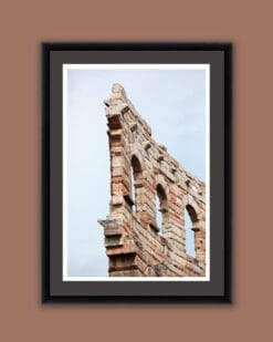 Amazing framed print by Photographer Scott Allen Wilson of a close view of the Amphitheater located in Verona, Italy.