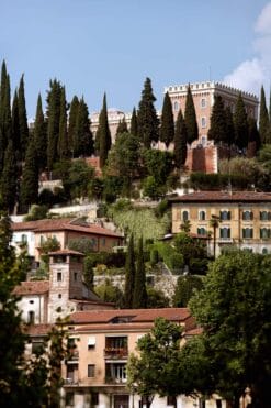 Beautiful landscape view of Verona, Italy taken by Photographer Scott Allen Wilson who transmits the magical vibe of the city.