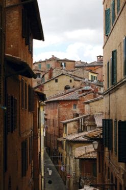 Photographer Scott Allen Wilson shows the roof tops of a medieval street in Siena, Italy.