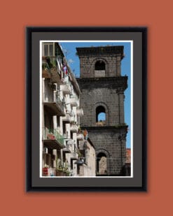 Color framed print by Photographer Scott Allen Wilson of the church of San Lorenzo Maggiore located in Naples, Italy.