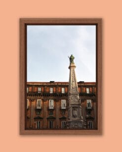 Framed photo of the Obelisco di San Domenico inside the Piazza San Domenico Maggiore in Naples, Italy taken by Photographer Scott Allen Wilson