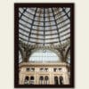 Framed print of Galleria Umberto I taken from a low angle by Photographer Scott Allen Wilson