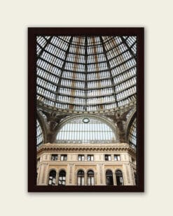 Framed print of Galleria Umberto I taken from a low angle by Photographer Scott Allen Wilson