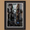 Framed picture of Via Pasquale Scura located in the historic cask of Naples, Italy taken by Photographer Scott Allen Wilson