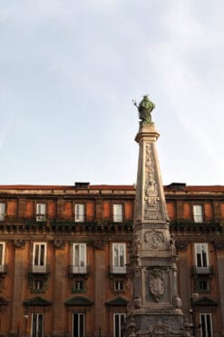Artistic photo of the Obelisco di San Domenico inside the Piazza San Domenico Maggiore in Naples, Italy taken by Photographer Scott Allen Wilson