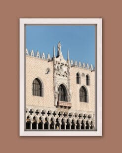 Amazing architectural framed print taken by Photographer Scott Allen Wilson, who portrays the Doge's Palace in Venice, Italy.