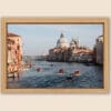 Framed landscape of the motor botes in the Grand Canal located in Venice, Italy taken by Photographer Scott Allen Wilson
