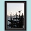 Amazing framed print of a mysterious Venetian dock taken in Venice, Italy by Photographer Scott Allen Wilson