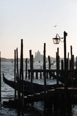 Awesome sunset photo of an old Venetian dock taken in Venice, Italy by Photographer Scott Allen Wilson