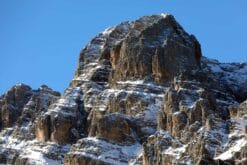 Close shot of the rocky mountain range of the Dolomites, Italy taken by Photographer Scott Allen Wilson