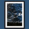 Framed print of the Dolomites, Italy showing textures and blue shades taken by Photographer Scott Allen Wilson